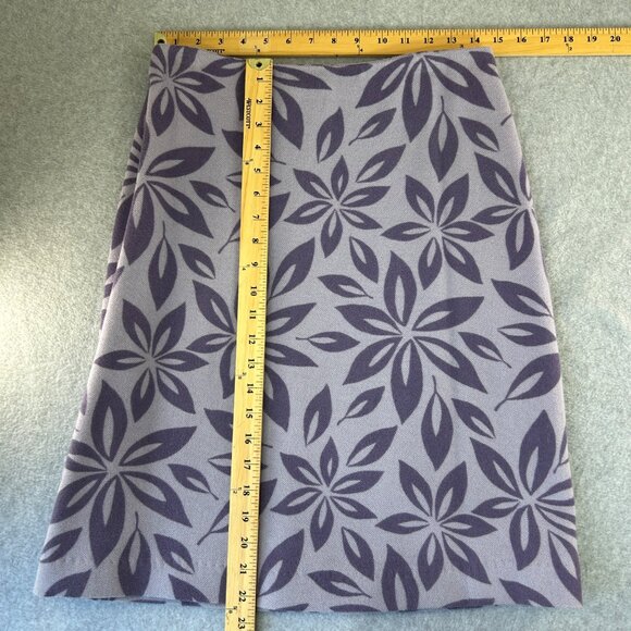 Boden Size 12 UK/8 US Regular Purple Floral Patterned Wool Blend Skirt Pencil - Picture 9 of 14
